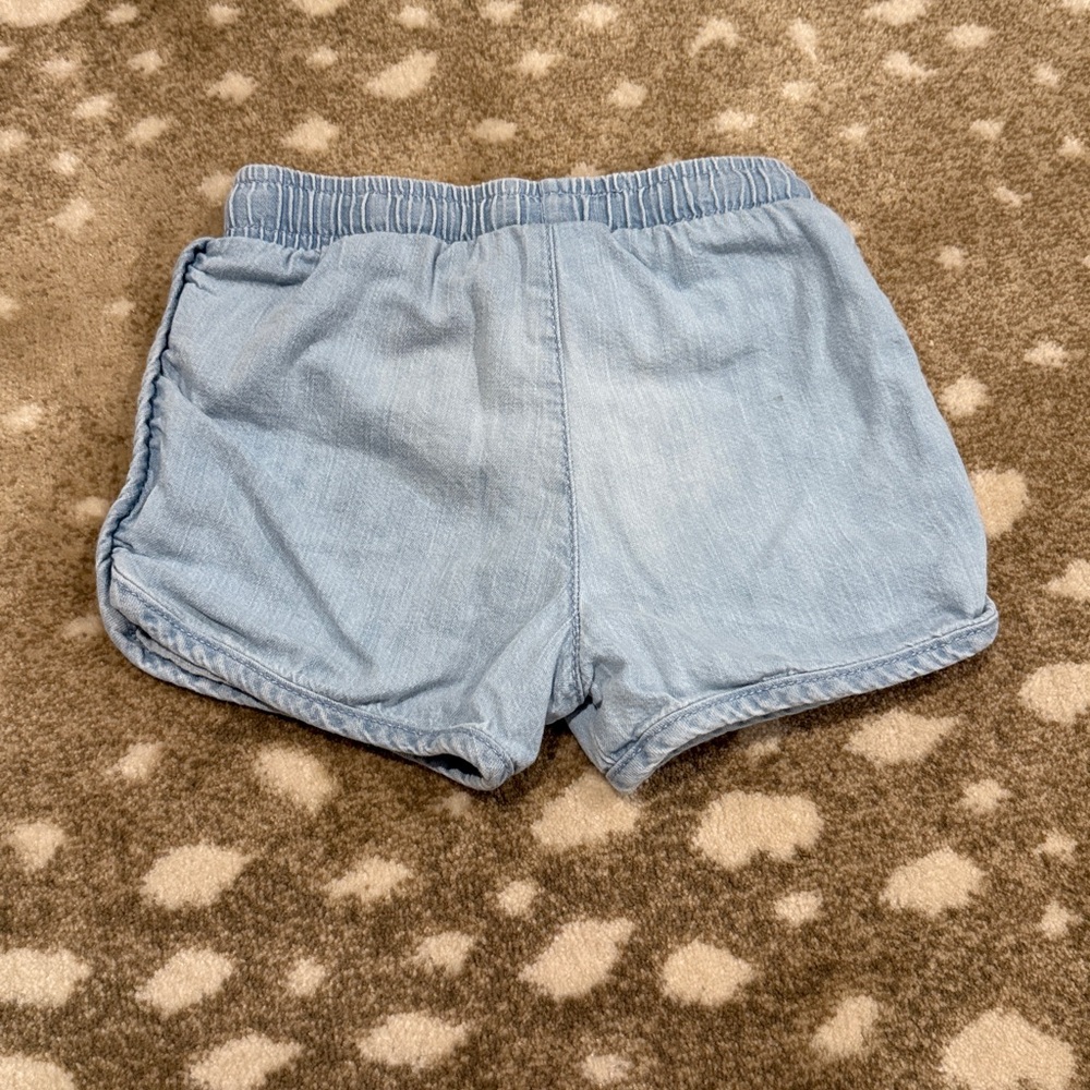 Cat & Jack Toddler Girls’ Light Wash Elastic Waist Pull-On Style Shorts. Size 3T - Picture 6 of 7